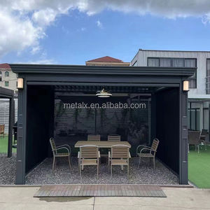 Haute Qualité Et Bon Marché Bioclimatic 6X4 Aluminium <span class=keywords><strong>4X3</strong></span> 6X6M Auvent Rétractable Persienne Aluminium Extérieur Led Kit Diy <span class=keywords><strong>Pergola</strong></span> - Product Image 5