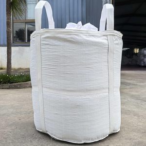 Heavy Duty Woven <b>Polypropylene</b> Bulk <b>Bags</b> with Double Lifting Loops, Duffle Top and Reinforced X-shaped Flat Bottom Support - Product Image 5