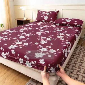 Wasserdichtes Einweg-Spann betttuch aus Polyester mit 2 Kissen bezügen Falten freies Bettwäsche set Pflegeleicht King & Queen Size Hotel Home - Product Image 2