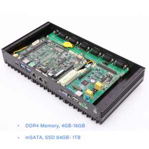 Intel Core I3/I5/<span class=keywords><strong>i7</strong></span> <span class=keywords><strong>CPU</strong></span> Industrial PC i5 Opcional 4G LTE Módulo de baja potencia integrado industrial 4USB3.0 VGA + PC industrial de - Product Image 2