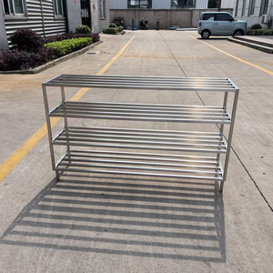 מדפי נירוסטה קלים לניקוי ועמידים בפני קורוזיה, מתקני אחסון למטבחים מסחריים - Product Image 5