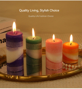 Velas Aromáticas Cilíndricas <span class=keywords><strong>de</strong></span> Colores Clásicas y Sencillas al por Mayor <span class=keywords><strong>para</strong></span> Uso Doméstico, Juego <span class=keywords><strong>de</strong></span> Velas <span class=keywords><strong>de</strong></span> Cera <span class=keywords><strong>de</strong></span> Barra Larga sin Humo <span class=keywords><strong>para</strong></span> Bodas Románticas - Product Image 4