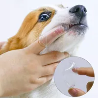 Brosse à dents super douce pour animaux de compagnie, brosse pour chien en peluche, mauvaise haleine, tartre, outil de soin des dents, nettoyage, fournitures pour animaux de compagnie