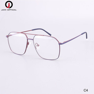 Cổ phiếu bán buôn kim loại quang học khung kính mắt cảnh tượng khung ĐÔI CẦU người đàn ông kim loại không gỉ kính khung - Product Image 6