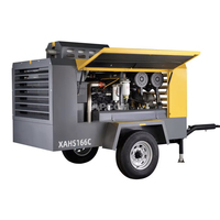 XAHS166C pour compresseur d'air à vis diesel portable refroidi par air 12 bar 175 Psi 350 CFM 10 m3/min avec roulement