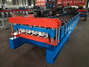 Machine de fabrication de tuiles en tôle Dixin Ibr Machine de fabrication de tuiles en métal Machine de formage de rouleaux de <span class=keywords><strong>toiture</strong></span> à bas prix - Product Image 4