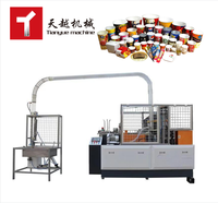 Système de came ouvert entièrement automatique à grande vitesse de marque Tianyue différentes tailles Machine de fabrication de gobelets en papier jetables formant des machines