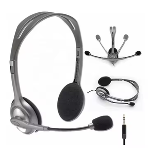 Logitech H111 Casque stéréo filaire original Casque <span class=keywords><strong>Gamer</strong></span> Microphone antibruit Audio 3.5mm pour utilisation téléphonique Bureau - Product Image 4