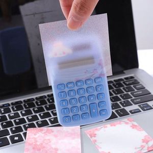 HengXin Transparent <b>Sticky</b> <b>Note</b> Sakura Memo Pad School Supplies Notepad for Annotation Shining Stationery - Product Image 5