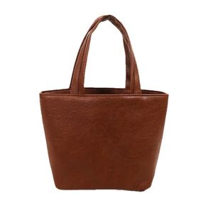 Sac à main pour femme avec logo personnalisé, sac en cuir PU d'hiver, couleur unie, sac décontracté, grande capacité, sac à main tendance pour femmes - Product Image 5