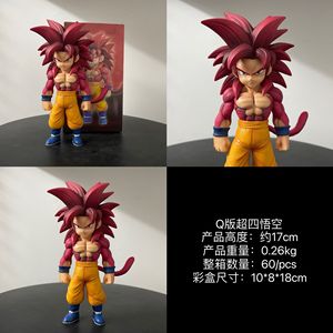 Figura de <span class=keywords><strong>Goku</strong></span> Super Saiyan 4 con Pantalones Amarillos y Accesorios Azules, Estatua de Anime DBZ para Coleccionistas Adultos y Regalo para Niños - Product Image 5