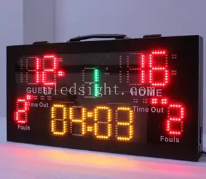 Papan Skor Basket LED Portabel Nirkabel