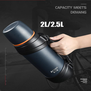 Botella de Agua Deportiva Portátil CL042 al por Mayor, de Gran Capacidad, de Acero Inoxidable, Aislada al Vacío, Mantiene el Frío y el Calor, Termo - Product Image 5