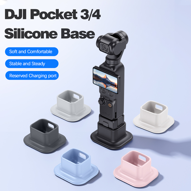For DJI Osmo Pocket 4/3, Silicone Base, Desktop Non-slip Fixed Mount, Direct Factory Supply,Packed in OPP Bags
