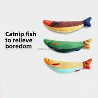 Jouet de poisson en peluche grinçant écologique pour chats Simulation menthe Teaser résister à la morsure moudre les dents usage quotidien chaton Juguet Para Mascota