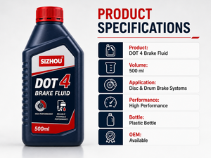 Liquide <span class=keywords><strong>de</strong></span> <span class=keywords><strong>Frein</strong></span> Synthétique <span class=keywords><strong>DOT</strong></span> 4 500ml OEM Marque Privée <span class=keywords><strong>Huile</strong></span> <span class=keywords><strong>de</strong></span> <span class=keywords><strong>Frein</strong></span> Hydraulique pour Automobile Lubrifiants et Nettoyants <span class=keywords><strong>de</strong></span> <span class=keywords><strong>Frein</strong></span> Premium - Product Image 1
