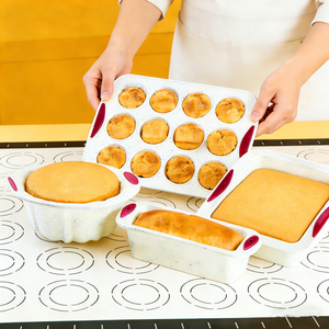 Molde de Silicona para Muffins con Fondo Cuadrado, Molde Redondo Antiadherente de Grado Alimenticio para Hornear Pasteles, Molde para Cupcakes, Canasta de Silicona - Product Image 3