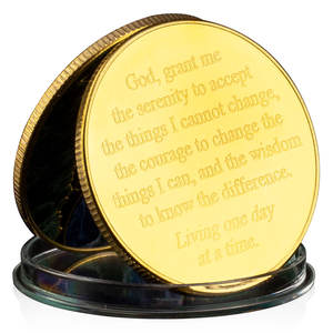 一天一次祈祷镀金硬币上帝纪念品礼品收藏硬币家居装饰品纪念币 - Product Image 2