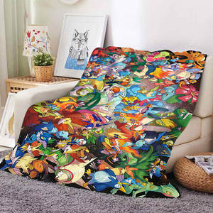 Manta de Felpa de Alta Calidad con Diseño de Pokémon para Niños, Manta de Franela Suave Personalizada para el Hogar, Sofá, Cama, Viajes - Product Image 5