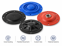 Diaphragme en caoutchouc NBR EPDM Silicone moulé sur mesure pour pompes de contrôle de fluides