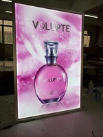 Cadre d'affiche rétroéclairé en aluminium éclairé de 24 * 36 pouces, boîte à lumière LED, cadre photo publicitaire pour films