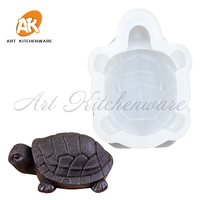 AK Tortue 3D Silicone Tortue Gelée Fondant Gâteau Moule Décoration Silicone Chocolat Moule DIY Sucre Artisanat Bougie Résine Moules