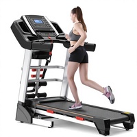 Tapis roulant électrique Duojiu pliable et portable avec écran LED, moniteur de fréquence cardiaque sans fil, utilisation à domicile, vitesse de 1 à 16 km/h, moteur 3.0