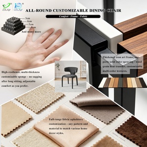 <span class=keywords><strong>Silla</strong></span> de Comedor OKAY, Nuevo Diseño, Estilo Moderno para Cafetería, Restaurante, Tapizada en Tela, Cómoda y Elegante - Product Image 2