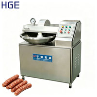 Hachoir à viande automatique 40L à double vitesse, coupe-bol haute performance pour saucisses, boulettes de viande, légumes, ail, avec moteur d'émulsification
