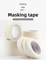 Ruban de masquage premium en caoutchouc thermofusible simple face en tissu non tissé pour l'électronique, l'automobile, la scellage de cartons et la fermeture de sacs/boîtes