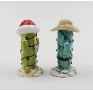 Salière et poivrière Xmas <span class=keywords><strong>Cactus</strong></span>, multicolore, 2 1/8 "x 1 7/8" x 3 1/4 "H - Product Image 3