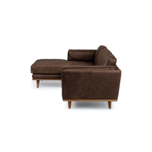 Canapé d'angle moderne en forme de L, inclinable, Chesterfield, luxe, pour la maison, en tissu velours, en cuir véritable - Product Image 5