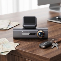 Kamera Dasbor Triple Lens 4K dengan Layar IPS 3.2" Rekam Otomatis Layar Sentuh & Kontrol Aplikasi untuk Pemantauan Armada