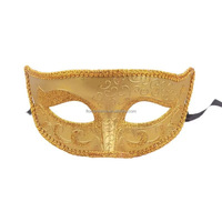 Masque de mascarade pour hommes femmes Look antique masque pour fête vénitienne Halloween Costume bal noir blanc argent or
