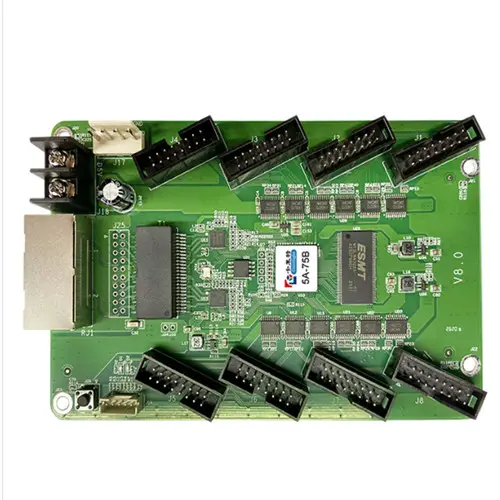 Kartu Penerima Warna-warni 5A-75B Kartu Pengontrol Sistem Sinkron Mendukung Gigabit NIC Tidak Perlu Mengirimkan Kartu