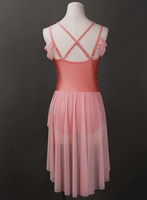 Robe de danse pour adultes, justaucorps rose à perles pour femmes, costumes de ballet pour la scène, robe de ballet pour compétition