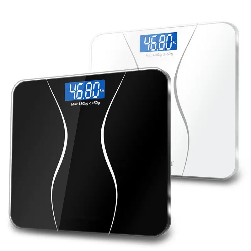 Ergonomic design skin-friendly digital body scale with different color choice