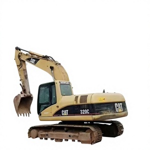 รถขุดตีนตะขาบ Caterpillar CAT320C มือสอง ขนาด 20 ตัน พร้อมเครื่องยนต์ดีเซล Cummins ได้รับการรับรองมาตรฐาน CE พร้อมบุ้งกี๋ ปั๊มไฮดรอลิก และเกียร์ - Product Image 1