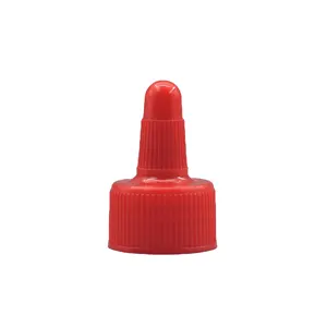 Cosmetic Flip Top 24/410 solventi 28/410 oli vernice inchiostro da spremere bottiglia con punta superiore applicatore coperchio in plastica tappo a bocca appuntita