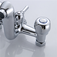 VARTE VF-363K laiton boule corps en zinc poignée en plastique nickel chrome double poignée mitigeur de lavabo et robinet de bain