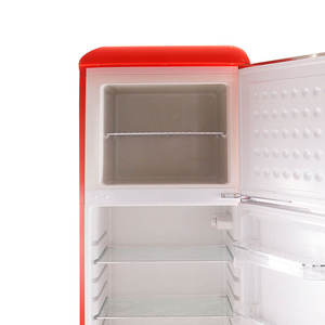 Refrigerador Retro Portátil de Acero Inoxidable de Doble Puerta BCD280 de 42 Pulgadas y 280L con Descongelación Manual para el Hogar - Product Image 2
