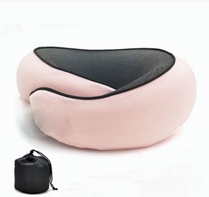 Almohada de Viaje en Forma de U Personalizable, Relleno de Espuma Viscoelástica de Rebote Lento, Transpirable y Suave, Soporte para el Cuello - Product Image 1