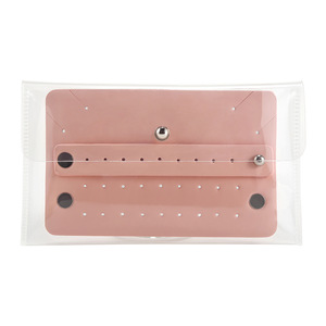 Portable and simple transparent jewelry bag for rings, <b>earrings</b>, and miscellaneous items; a convenient storage <b>box</b> for personal - Product Image 4