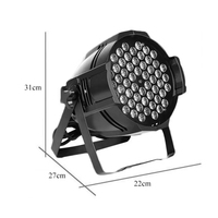 Éclairage de Scène Effet 180W AC 100-240V Aluminium 54 LED Projecteur Par Lumière Disco DJ KTV Fête Danse Lampe de Scène LED Lampe de Scène de Danse
