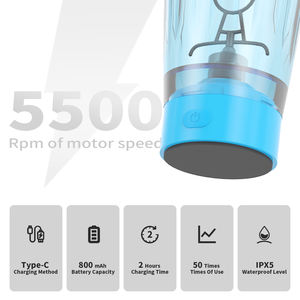 Botella Mezcladora Eléctrica Recargable USB-C, Compra al por Mayor en China, Mezcla Rápida en 30 Segundos para Proteínas en Polvo y Sustitutos de Comida - Product Image 2