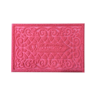 Tapis de bienvenue avec logo, tapis de porte en PVC imperméable, tapis en PVC à spirales, tapis d'entrée