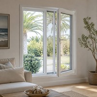 Ventanas Abatibles de Diseño Moderno en Negro, de Alta Seguridad, de Aluminio, para Villas y Casas