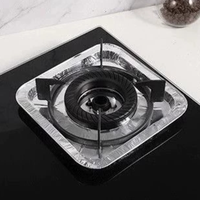 Protège-brûleurs jetables en aluminium de 8,5 pouces pour cuisinière à gaz, résistants à l'huile, tapis de protection pour brûleurs de cuisine