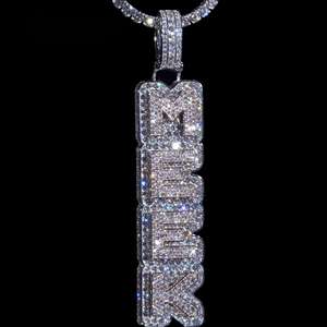 Pendentif Moissanite Hip Hop Tendance Personnalisé, Design Unique, Sertissage Glacé, Argent Sterling 925, Bijou de Luxe pour Hommes et Femmes, Pièce Maîtresse - Product Image 2