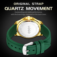 Montre pour homme OEM 9988, haute qualité, sportive, étanche, lumineuse, verte, montre de luxe haut de gamme, montre à quartz pour homme